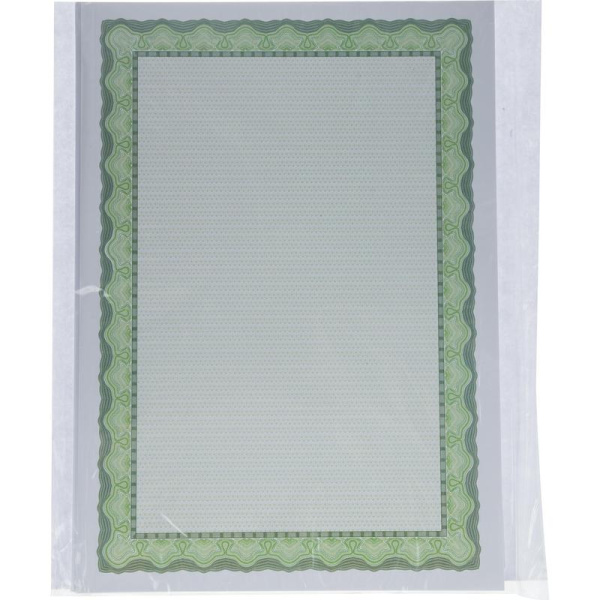 Сертификат-бумага А4 Attache зеленая 120 г/кв.м (50 листов в упаковке)