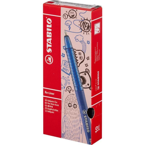 Ручка шариковая Stabilo Re-Liner 868/1-41 синяя (толщина линии 0.38 мм)