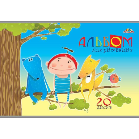 Альбом для рисования Апплика На ветке А4 20 листов