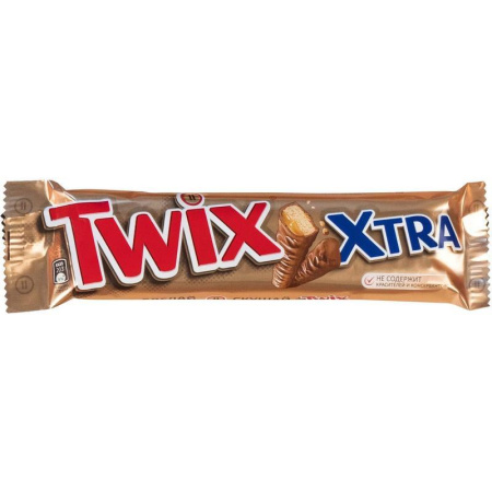 Шоколадный батончик Twix Xtra 82 г Шоколадный батончик Twix Xtra 82 г