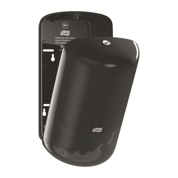 Диспенсер для рулонных полотенец с центральной вытяжкой Tork Elevation Mini M1 пластиковый черный (код производителя 558008)