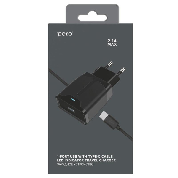 Зарядное устройство Pero TC04 USB - USB Type-C 10.5 Вт (4603768350354)