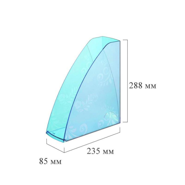 Вертикальный накопитель Attache Selection Flamingo пластиковый голубой  ширина 85 мм