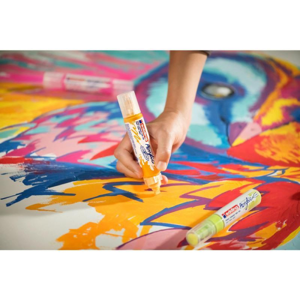 Маркер-аппликатор акриловый двусторонний 3D Edding 5400 темно-синий (толщина линии 2-3 и 5-10 мм)