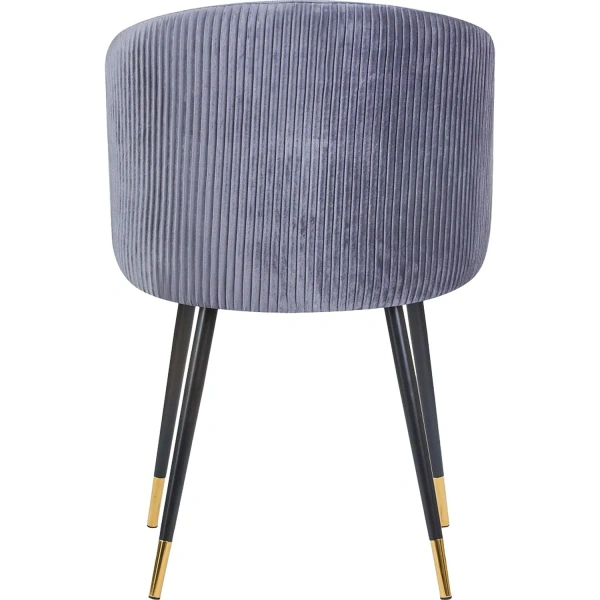 Кресло обеденное Dobrin Mary серый (велюр, металл)