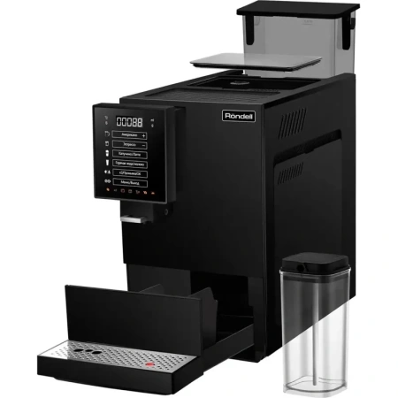 Кофемашина с капучинатором Rondell RDE-1118 чёрная