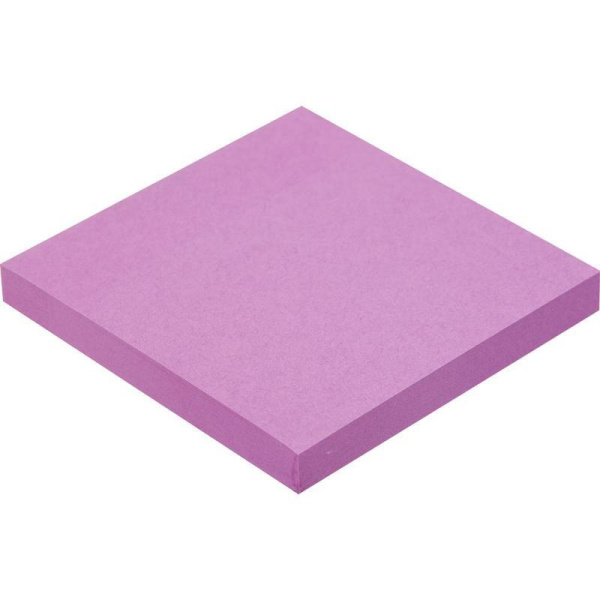 Стикеры клейкие Attache Selection 76x76 мм фиолетовые неоновые 100 листов