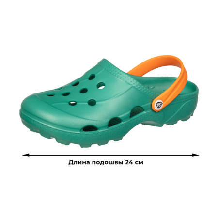 Сабо женские Evart Ола ЭВА зеленые размер 37 с ремешком