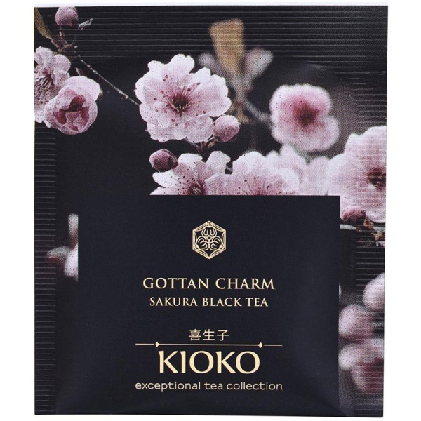 Чай Kioko Gottan Charm черный с ароматом японской сакуры 25 пакетиков