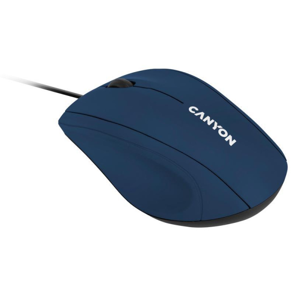 Мышь компьютерная Canyon CNE-CMS05BL синяя
