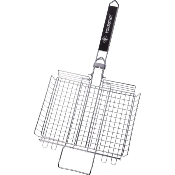 Решетка-гриль для мангала Forester Mobile 24х30 см объёмная, со съёмной  ручкой (BQ-S03M)