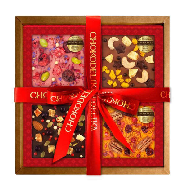 Подарочный набор шоколада Chokodelika Красочные эмоции 300 г