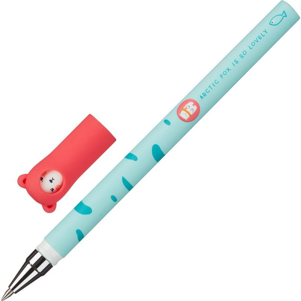 Ручка гелевая неавтоматическая M&G Adorable Pet синяя (толщина  линии письма 0.35 мм)