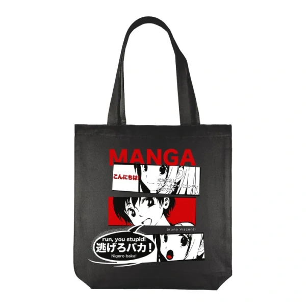 Сумка для покупок Bruno Visconti Black Manga Anime полиэстер/хлопок  цвета хаки (34x7x36 см)