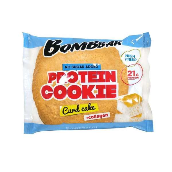 Печенье протеиновое Bombbar с коллагеном Творожный кекс 60 г