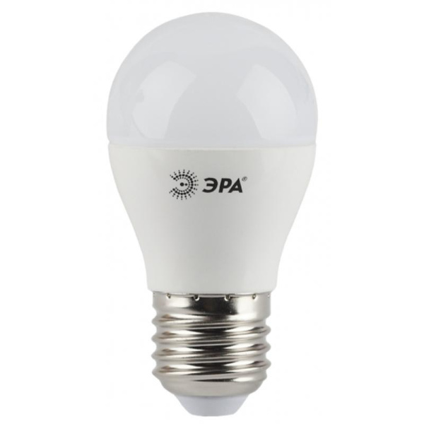 Лампа светодиодная ЭРА LED 7 Вт E27 шарообразная 4000 К холодный белый свет