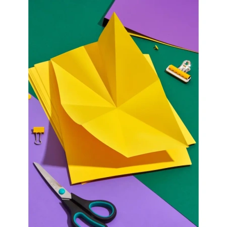 Бумага цветная для печати Комус Color лимон интенсив (А4, 80 г/кв.м, 50  листов)