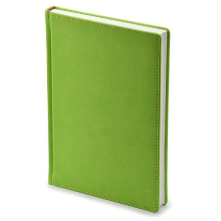 Ежедневник недатированный Attache Velvet искусственная кожа Soft Touch  A5+ 136 листов салатовый (146х206 мм)
