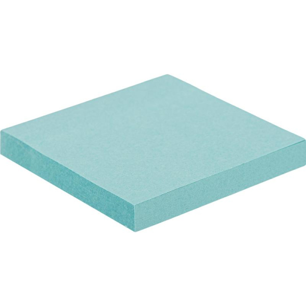 Стикеры Комус 76x76 мм пастельные голубые (1 блок, 100 листов)