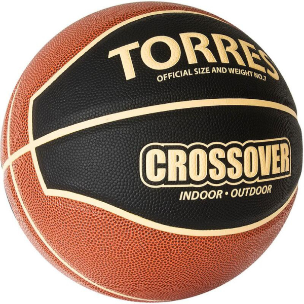 Мяч баскетбольный Torres Crossover №7 разноцветный