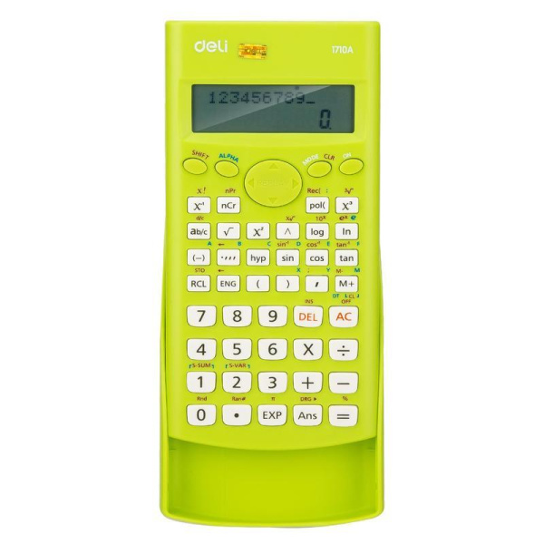 Калькулятор научный Deli E1710A 12-разрядный зеленый