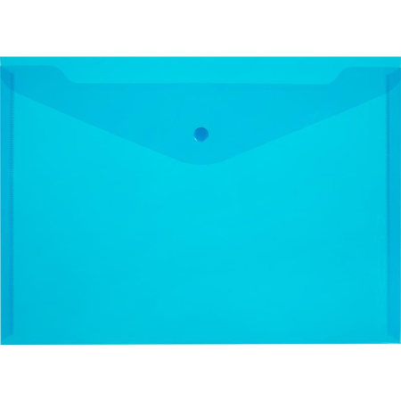 Папка конверт с кнопкой КНК 180 синий прз. 10шт/уп