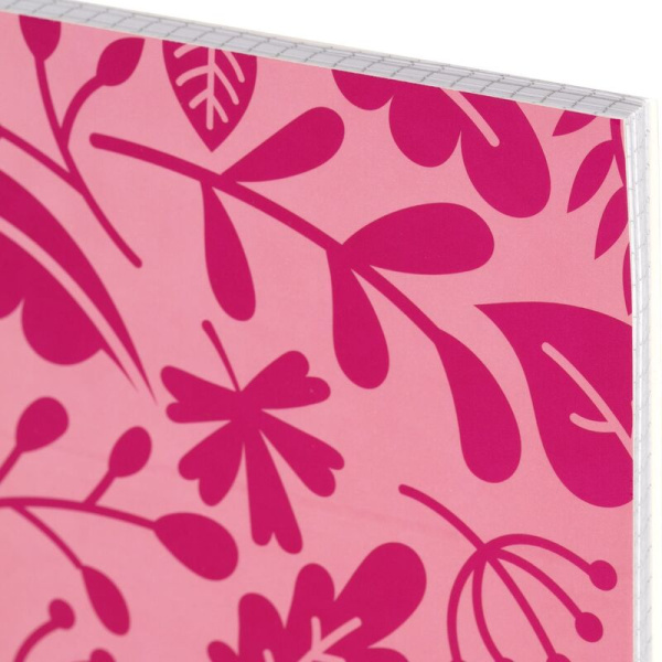 Тетрадь общая Attache А4 60 листов в клетку на гребене (обложка красная,  ВД-лак, 40 штук в упаковке)