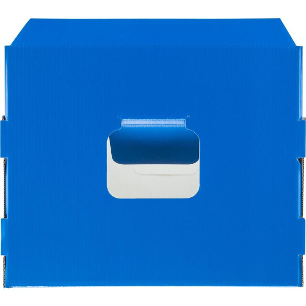 Короб архивный Т24 микрогофрокартон Attache 360х330х260 мм с крышкой  синий
