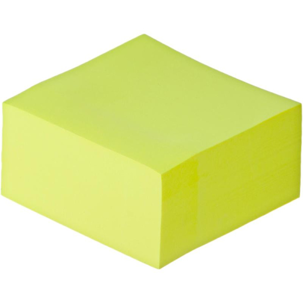Стикеры Attache Simple 76х76 мм неоновые желтые (1 блок, 400 листов)