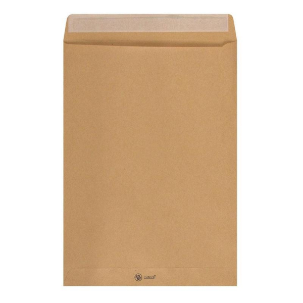 Пакет почтовый Multipack В4 из крафт-бумаги стрип 250х353 мм (100 г/кв.м, 50 штук в упаковке)
