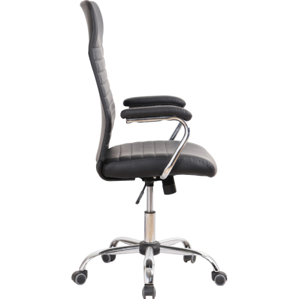 Кресло для руководителя Easy Chair 580 TPU чёрное (экокожа, металл)