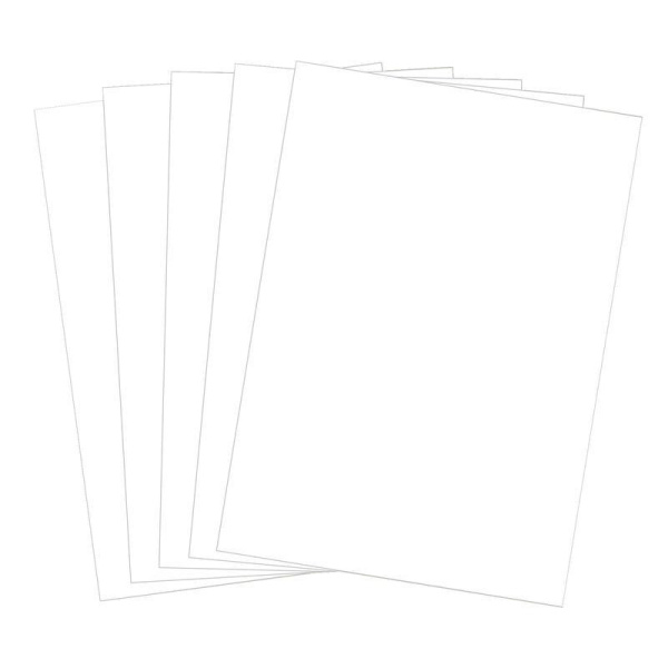 Картон белый №1 School Дино (А4, 5 листов, 1 цвет, немелованный)