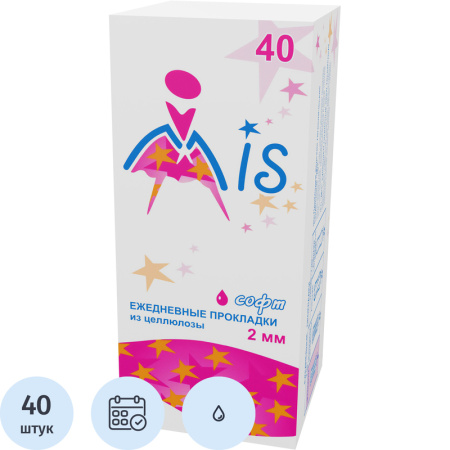 Прокладки женские ежедневные Mis (40 штук в упаковке)