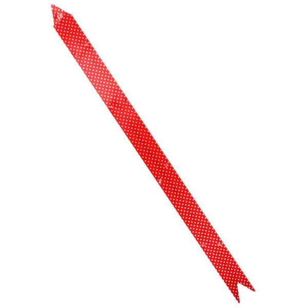 Бант Бабочка Горошек красный 3 см x 8 см (10 штук в упаковке)
