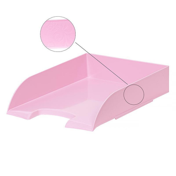 Лоток для бумаг Attache Selection Flamingo розовый