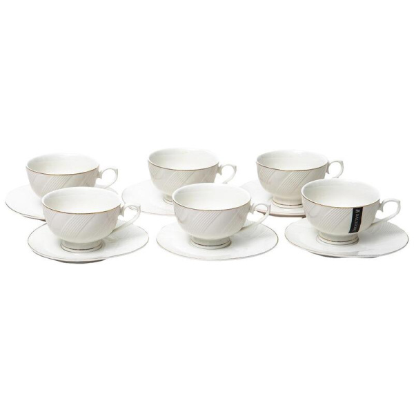 Сервиз чайный Basford Грация (101-01076) на 6 персон фарфор (12  предметов)