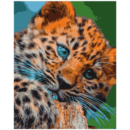 Картина по номерам Леопардовый котенок Картина по номерам Леопардовый котенок
