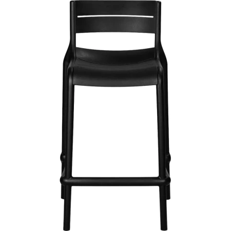 Стул полубарный Dobrin Nessa чёрный (пластик)