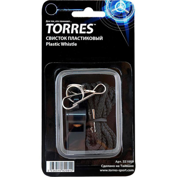Свисток пластиковый Torres SS1009 черный