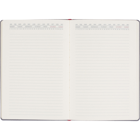 Ежедневник недатированный Bruno Visconti Marseille искусственная кожа А5 136 листов серый (147x212 мм) (артикул производителя 3-215/06)