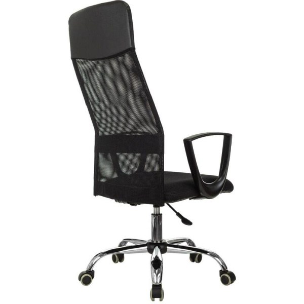 Кресло для руководителя Easy Chair 510 TW черное (экокожа/сетка/ткань,   металл)