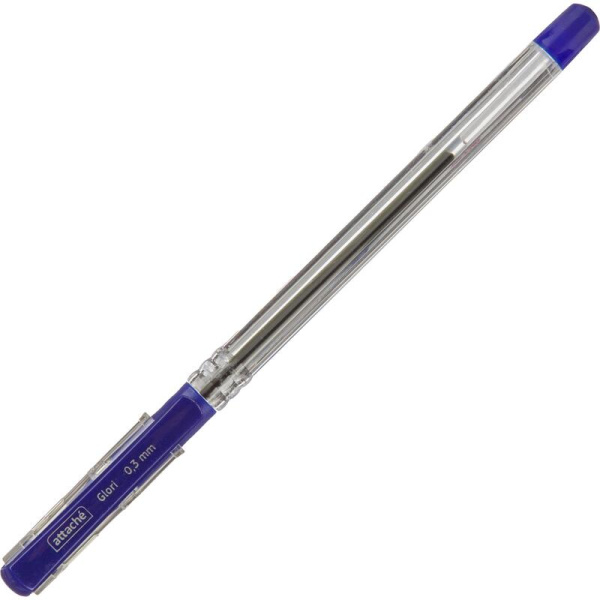 Ручка шариковая неавтоматическая Attache Glori синяя (толщина линии 0.3  мм)