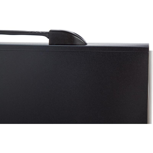 Портфель-картотека пластиковая Комус А4 черная (303x40x216 мм, 12   отделений)