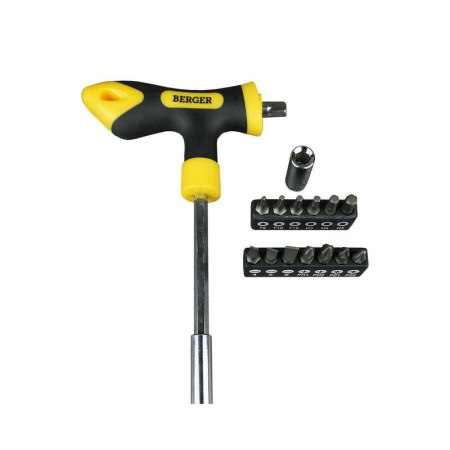 Отвертка Т-образная Berger с битами (BG1070)