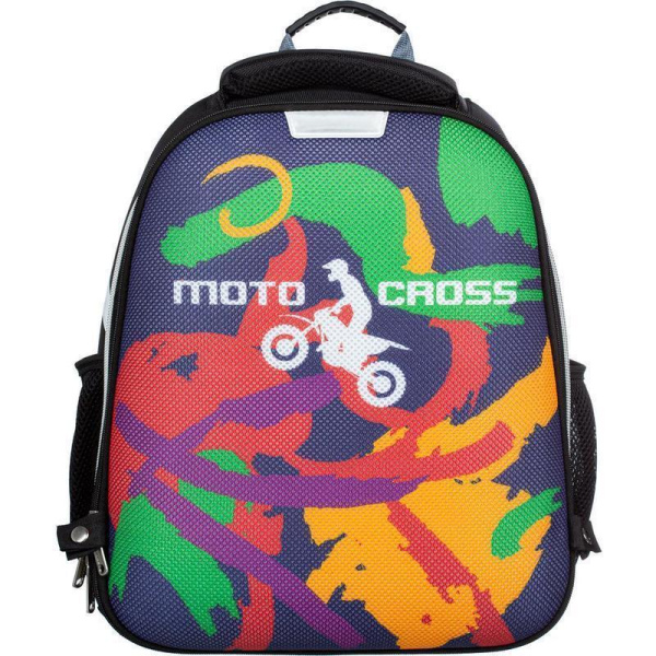 Ранец №1 School анатомический Basic Moto cross