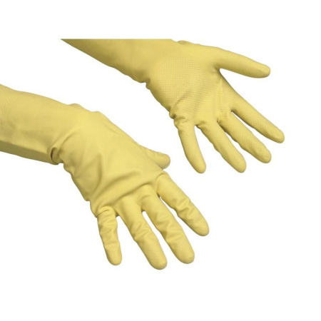 Перчатки латексные Vileda Professional Контракт желтые (размер 9.5-10, XL, артикул производителя 102588)