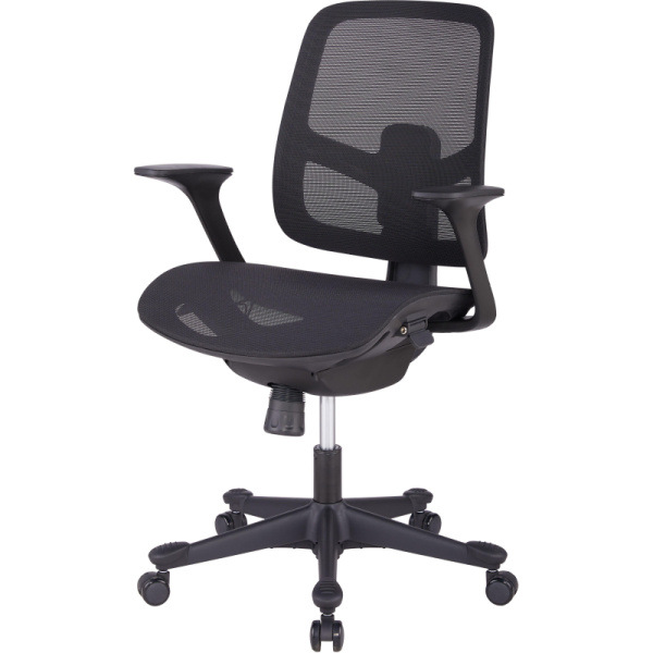 Кресло для руководителя Easy Chair 600 MC чёрное (сетка, пластик)