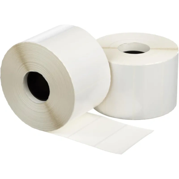 Термотрансферные этикетки 40x80 мм полипропиленовые глянцевые (диаметр  втулки 40 мм, 12 рулонов по 2000 этикеток)