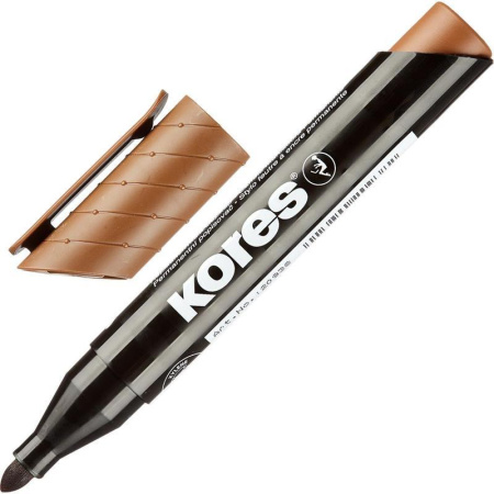 Набор маркеров перманентных Kores 6 цветов (толщина линии 1-3 мм)