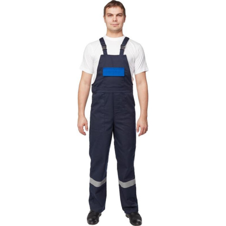 Костюм рабочий летний мужской л05-КПК с СОП синий/васильковый (размер 52-54, рост 158-164)